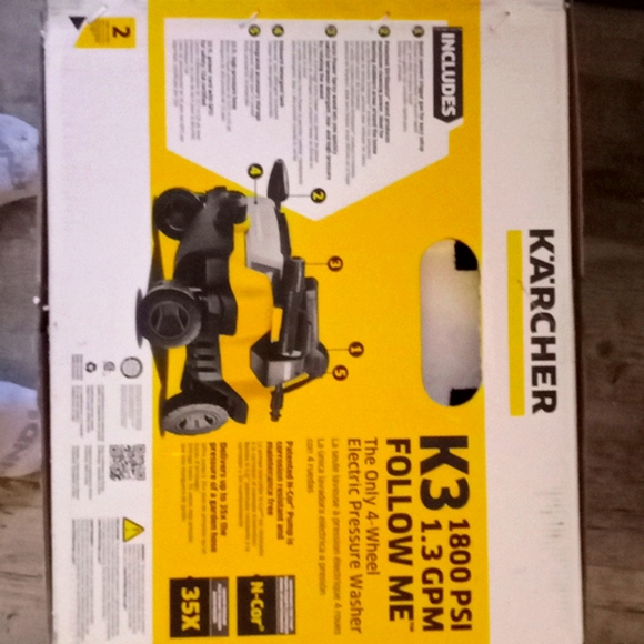 Karcher K3 1800psi fallow me pressure washer - Picture 1 of 2